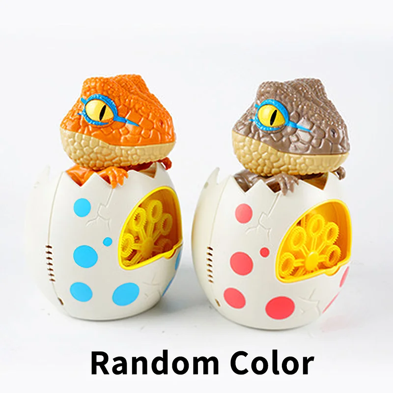 

Summer Kids Entertainment Dinosaur Egg Bubble Maker Electric Bubble Machine Automatic Bubble Making Toy For 3-Year Kids