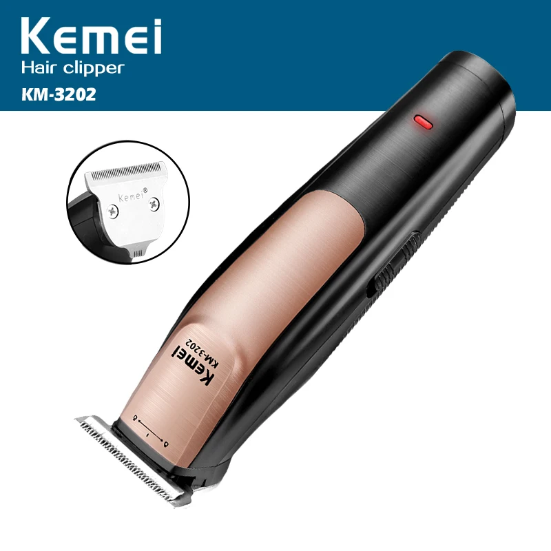 Kemei 0 мм электрический триммер для стрижки волос аккумуляторная моделирующая