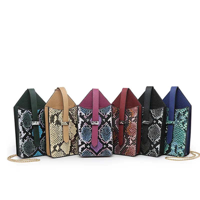 Модная Сумка-клатч с цепочкой маленькая сумка через плечо для женщин женские