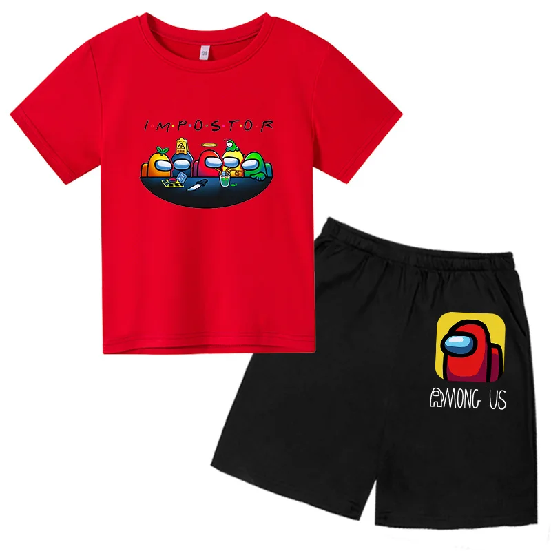 

Boys and Girls Short Sleeve Kids T Shirt + Shorts