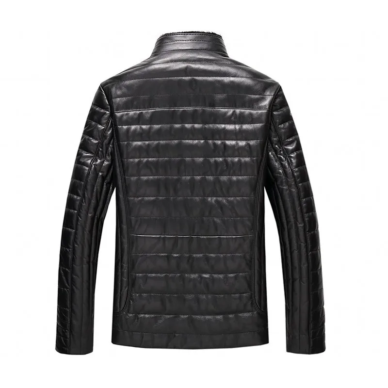 

Куртка мужская из натуральной кожи, на молнии, со съемным воротником из 100% меха норки, деловая верхняя одежда, весна, 2020