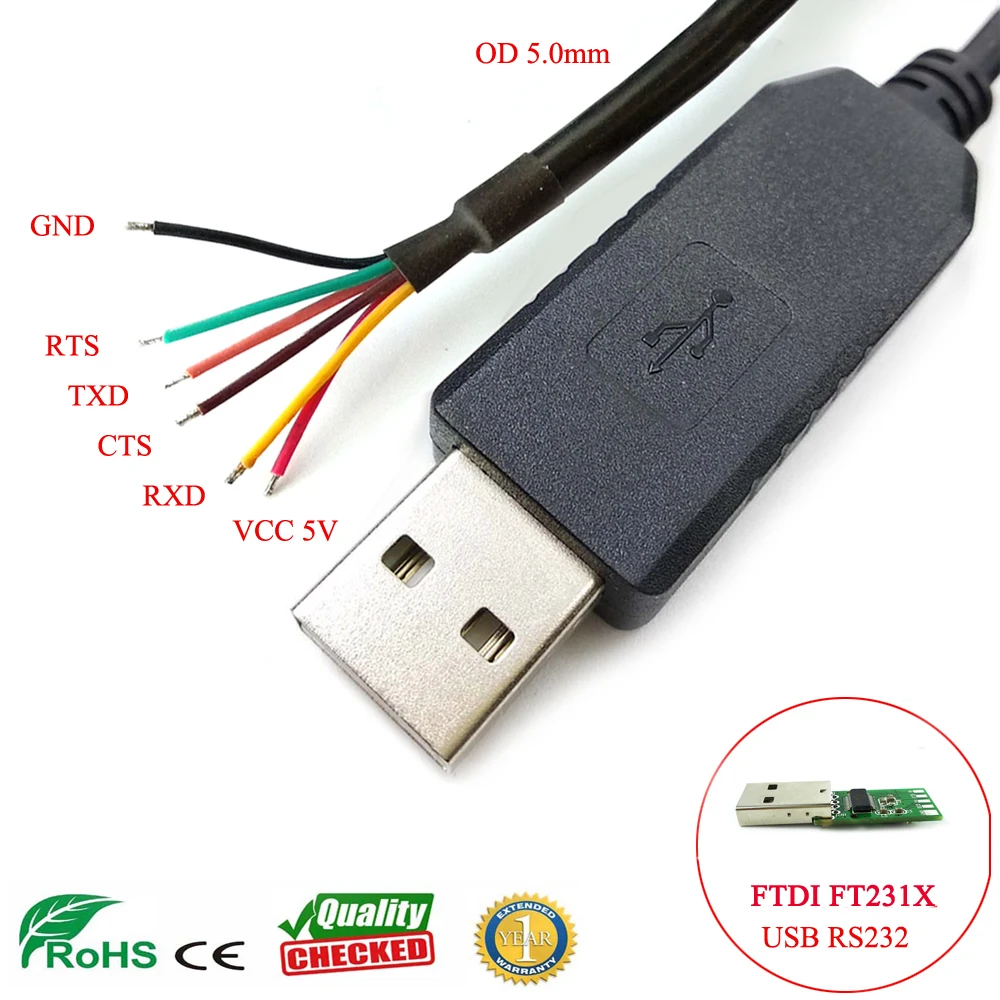 Кабель-адаптер FTDI FT231XS с USB-портом RS232 на USB 2 0 | Компьютеры и офис