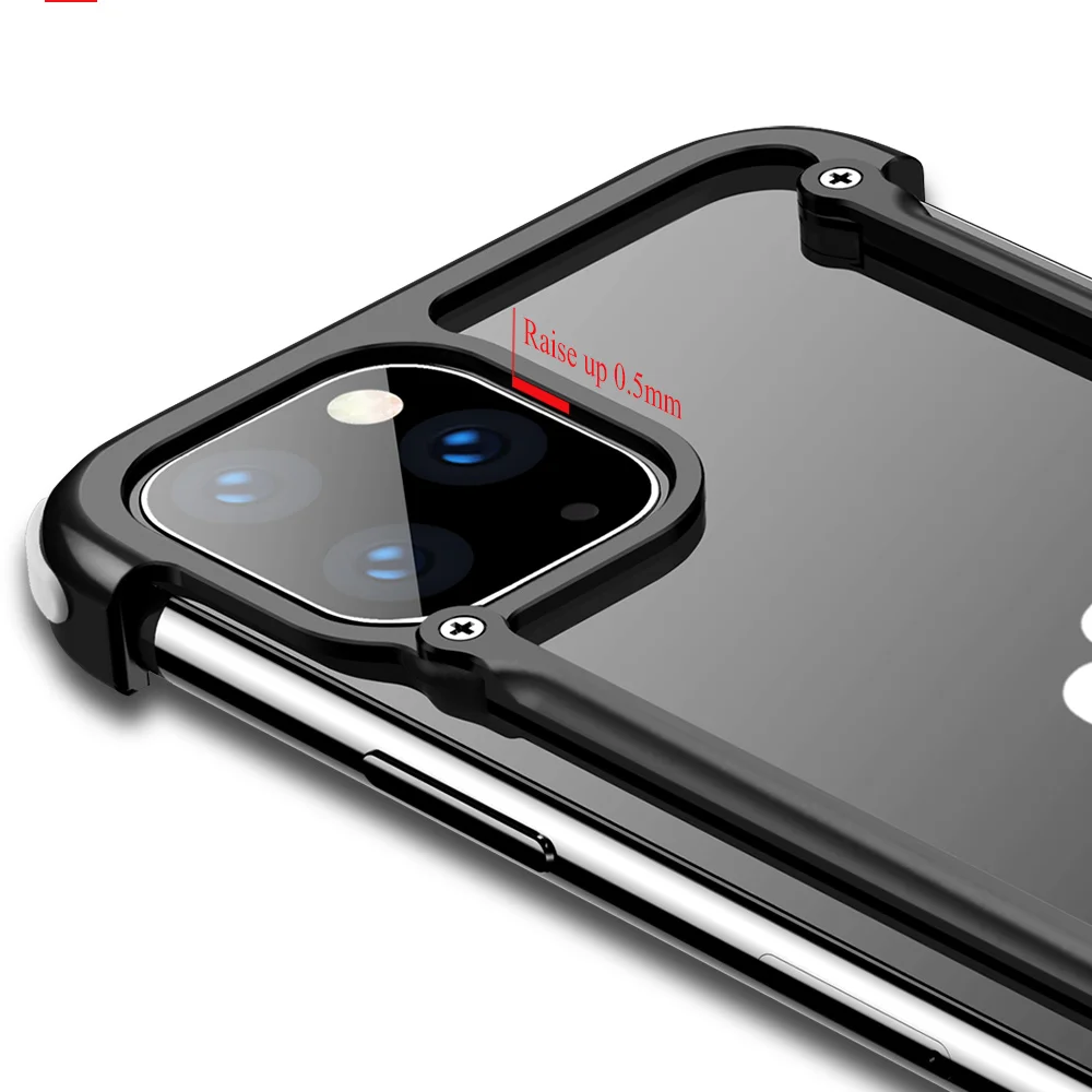 Роскошный металлический чехол с подушкой безопасности для IPhone 11 11 pro, чехол для Iphone 11 pro max, персональный металлический чехол-бампер