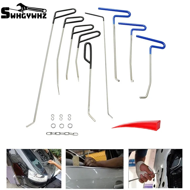 

Paintless Dent Repair Rods Auto Body Dent Removal Tools Auto Car Body Dent Repair Dent Puller Dent Hammer Tap Down