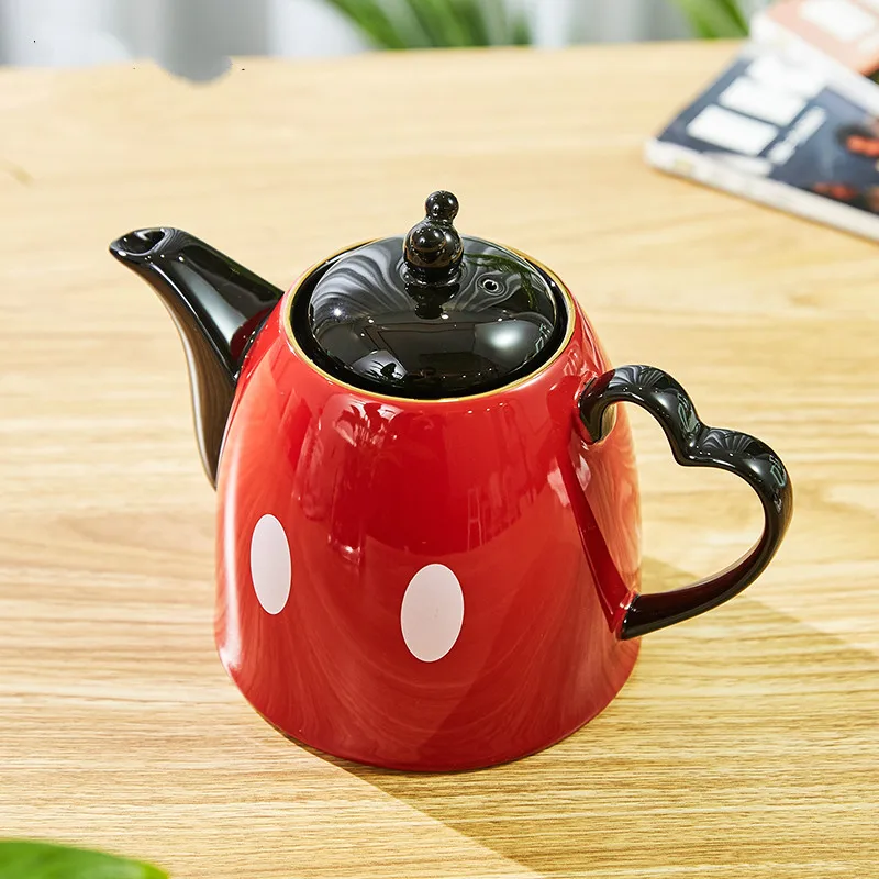 1200ml flower teapot Cartoon Kettle Coffee Milk Tea Breakfast Ceramic Office Heat Resistant Gourmand Mouse cup LB010610 | Дом и сад