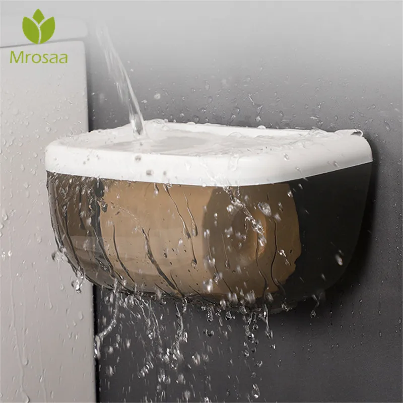 Держатель для рулона туалетной бумаги кухни полка водонепроницаемый настенный