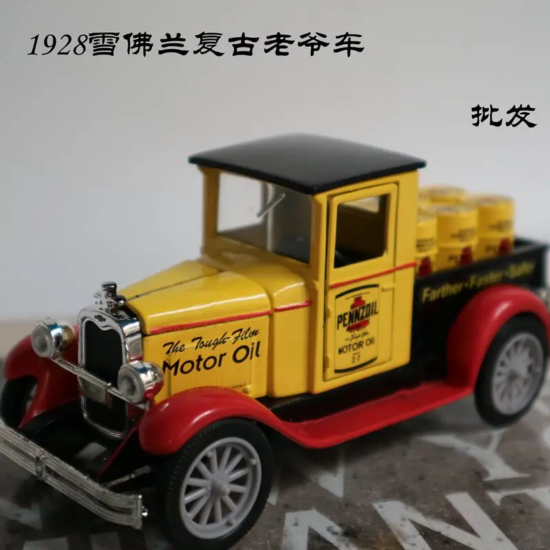 

1:32 1928 chevy pickup used under license Door and hood open Treasure alloy car model boy gift