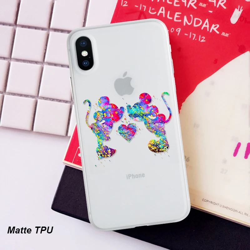 caiminim Матовые Мультяшные милые роскошные чехлы на заднюю панель для iPhone 11 Pro XS Max XR X для iPhone 5 5S S SE 8 7 10 6 6S Plus чехлы из мягкого ТПУ силикона - Цвет: caiminim