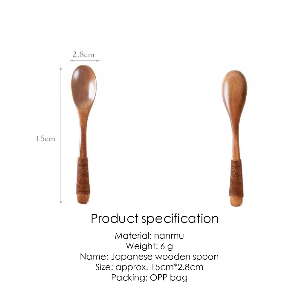 Деревянная ложка дома столовые приборы миска для каши китайский столовая