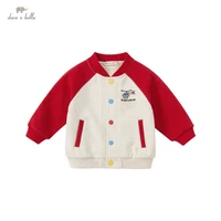 dbw19069 dave bella autumn baby boys fashion patchwork cartoon pockets coat children tops infant toddler outerwear