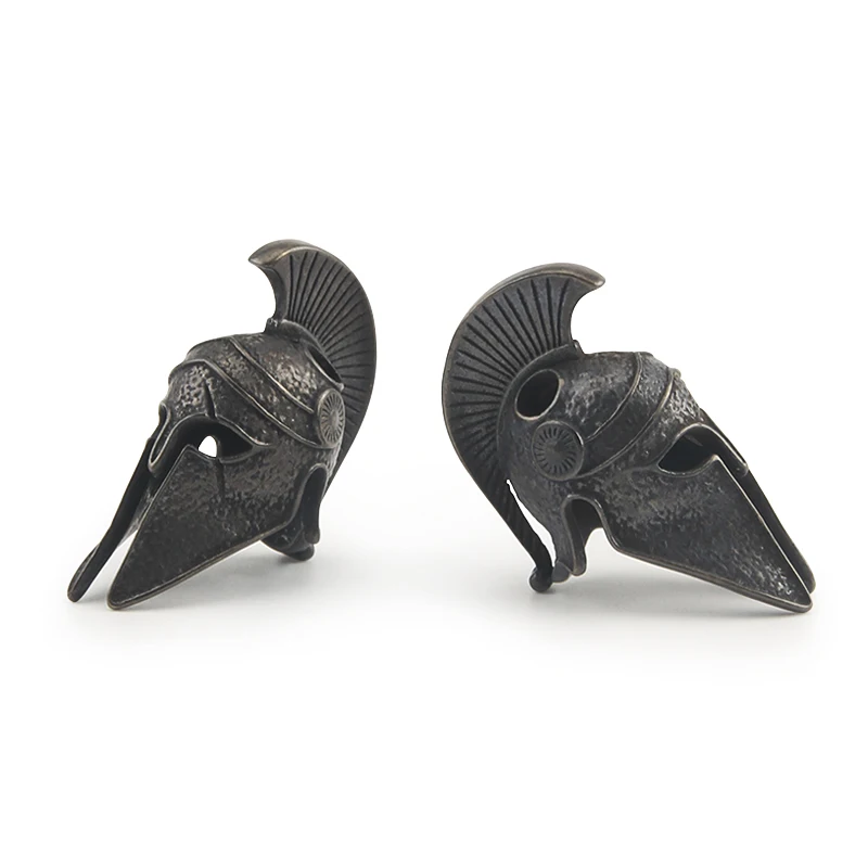 Винтажный латунный Темный Спартанский нож из ремешок для шлема шариков