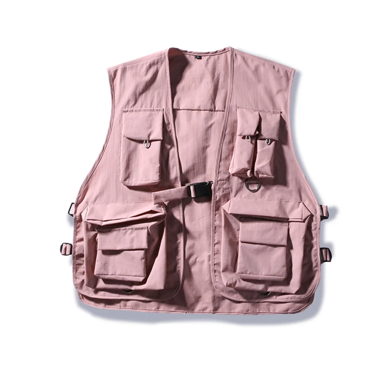 Жилет-карго в стиле милитари жилет хип-хоп для мужчин и женщин папы куртка без
