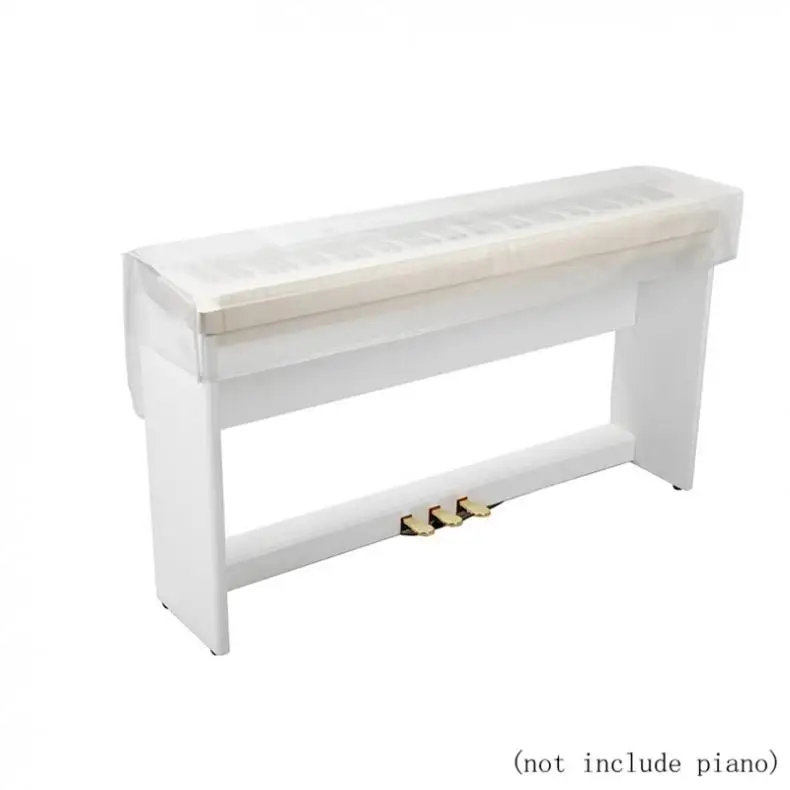 61/76/88 клавиатуры Электронный пылезащитный чехол для фортепиано прозрачный