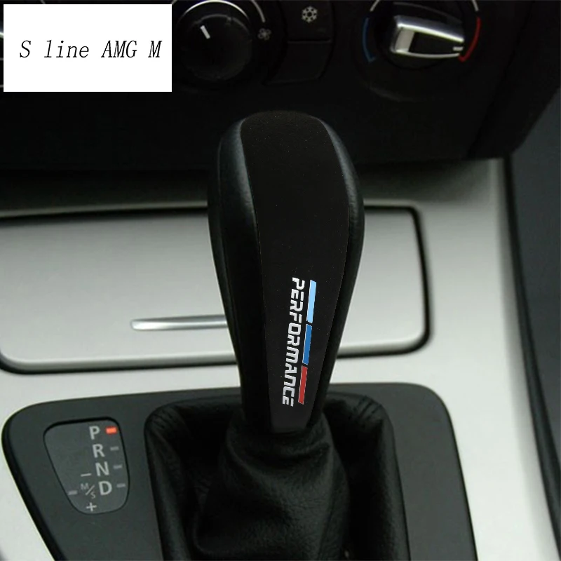 Автомобиль Стайлинг замша упаковка ручка переключения передач ABS отделка Чехлы