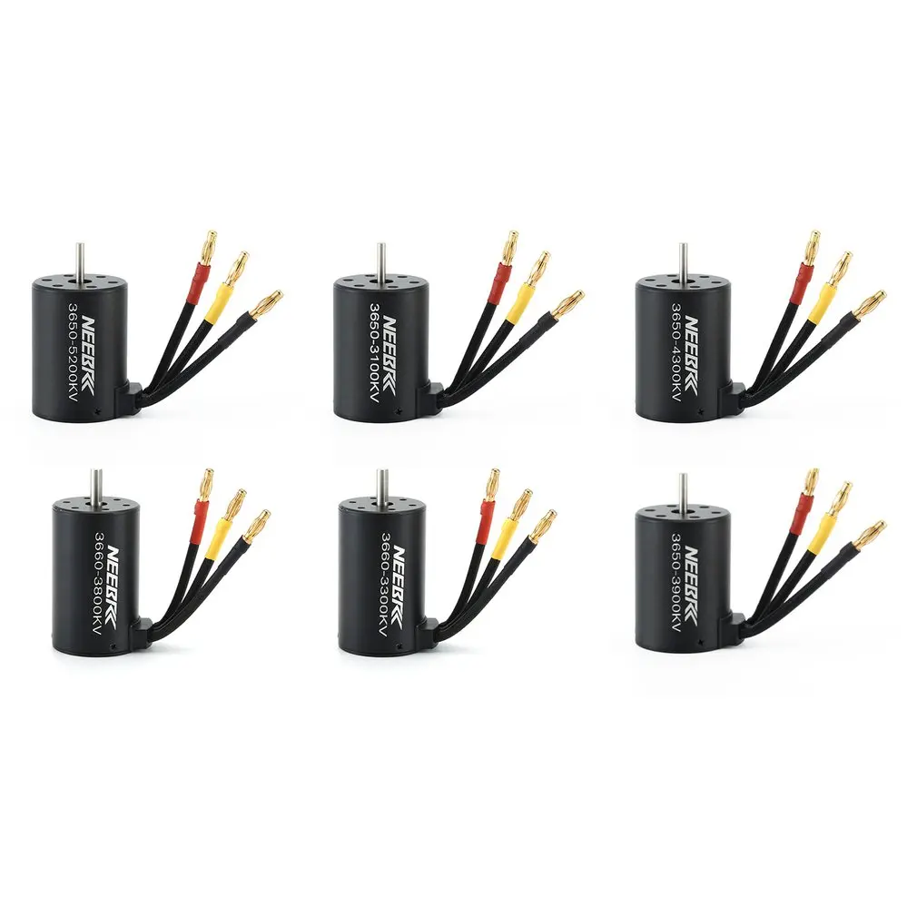 3650 3100KV 3900KV 4300KV 5200KV / 3660 3300KV 3800KV бесщеточный двигатель для 1/8 1:8 1/10 1:10 RC Car Truck|Детали и