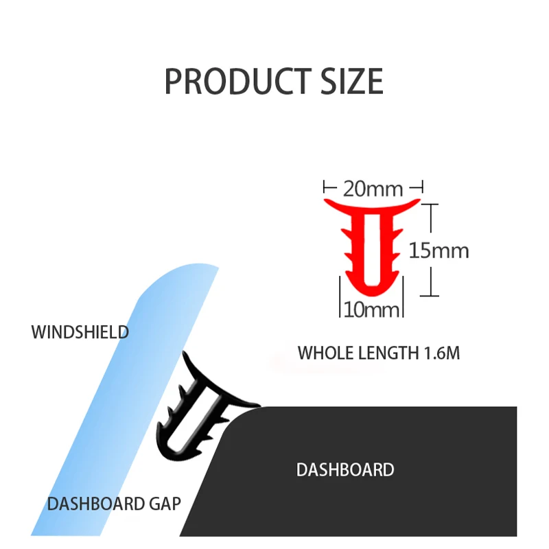 Звукоизоляционная уплотнительная лента 1 6 м для приборной панели лобового