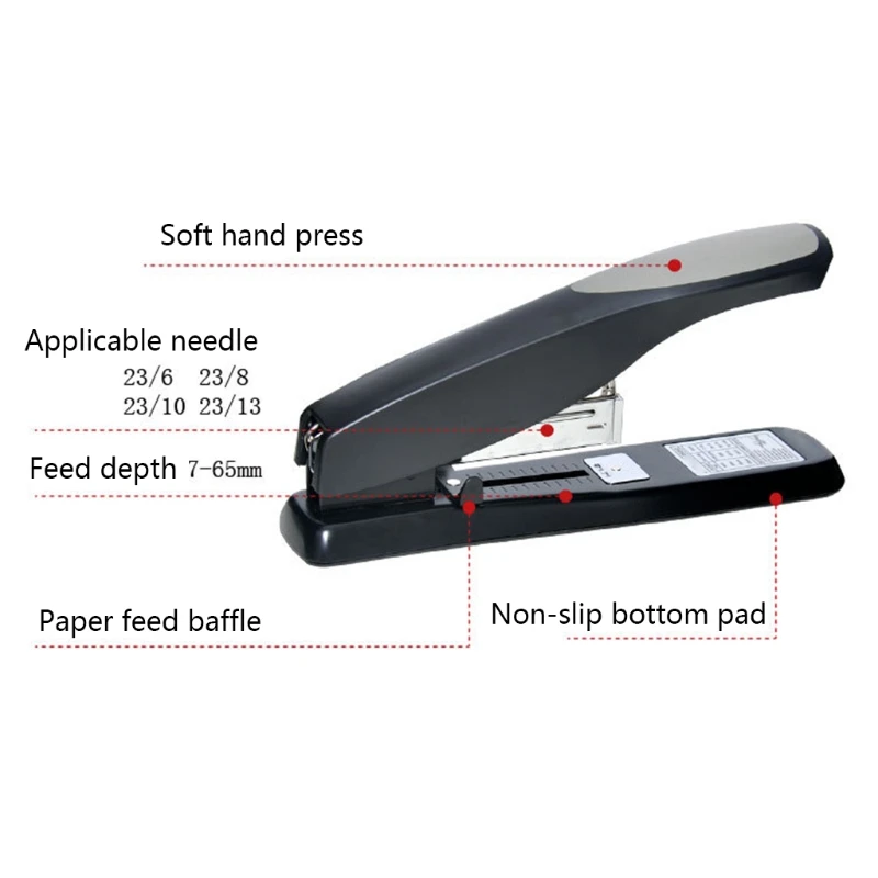 

100 Sheets Heavy Duty Stapler Binding Stapling Machine Labor Saving School Office Supplies