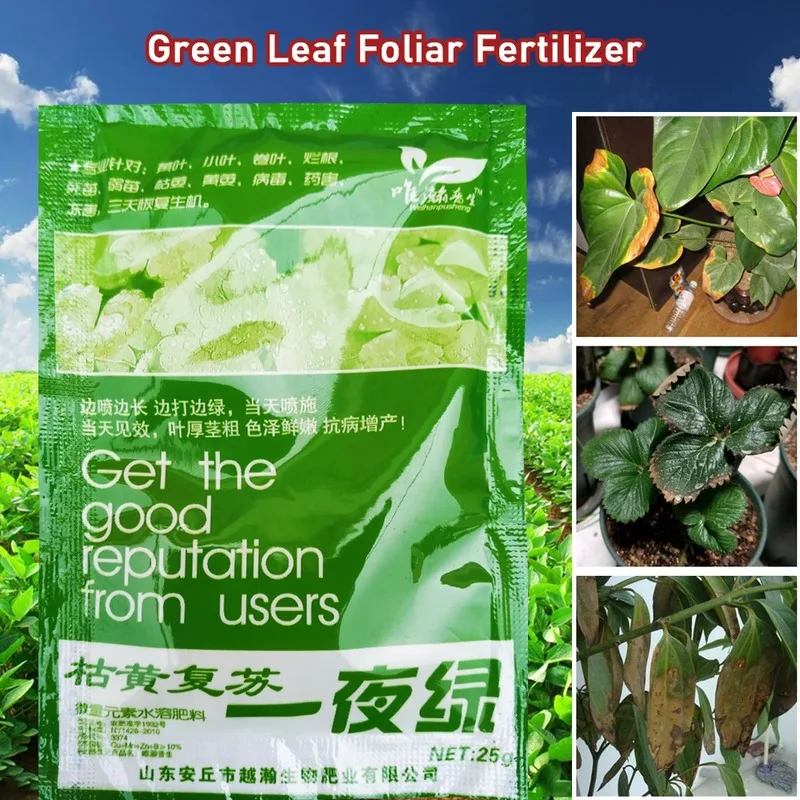 Увядший и оживленный один ночной зеленый микроэлемент водорастворимое