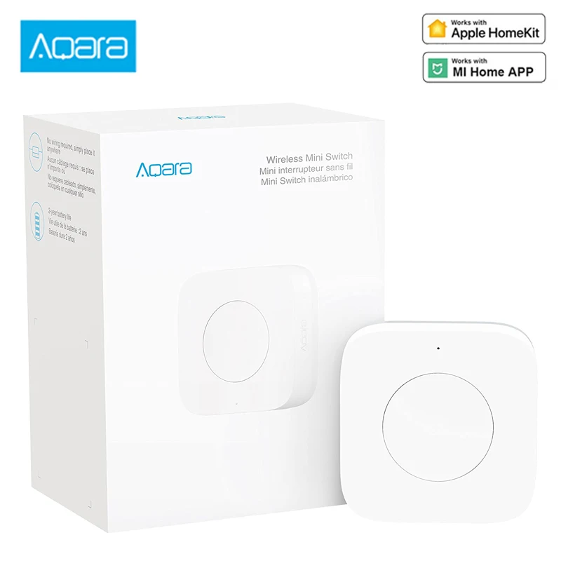 Xiaomi Aqara Wireless Mini Switch Zigbee Connection Versatile 3-Way Control Button for Smart Home Devices Work With Mi home APP