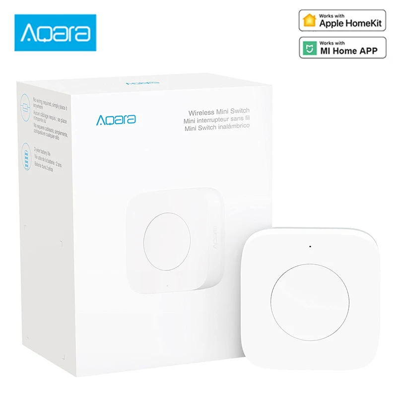 Беспроводной мини-переключатель Aqara Zigbee универсальная 3-сторонняя кнопка