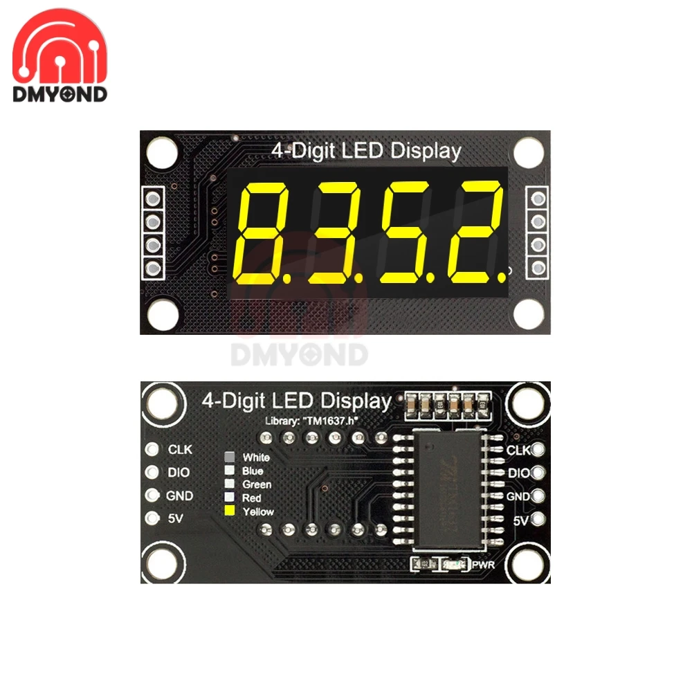 Лидер продаж модуль светодиодного дисплея TM1637 для Arduino 7 сегментов 4 бита 3 5