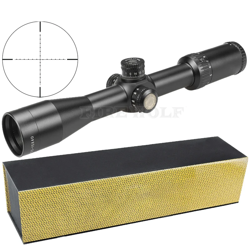 

3.5-15x40 Sfy Brand Hunting Rifle Sight Mirror Point Lighting Side Wheel Monocular Collimator Riflescope Laser Scope