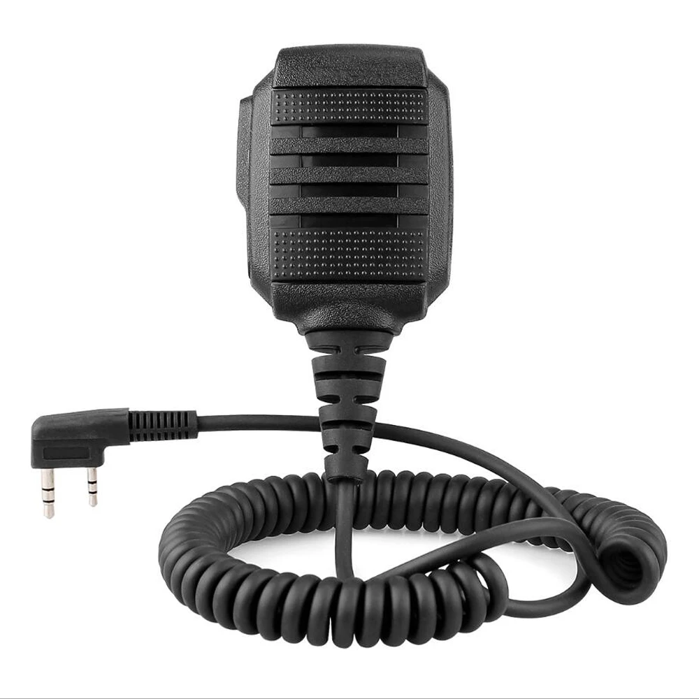 2pcs IP54 Waterproof Speaker Microphone For Kenwood RETEVIS H777 RT3S RT5R RT22 BAOFENG UV-5R UV-82 BF-888S Walkie Talkie Radio