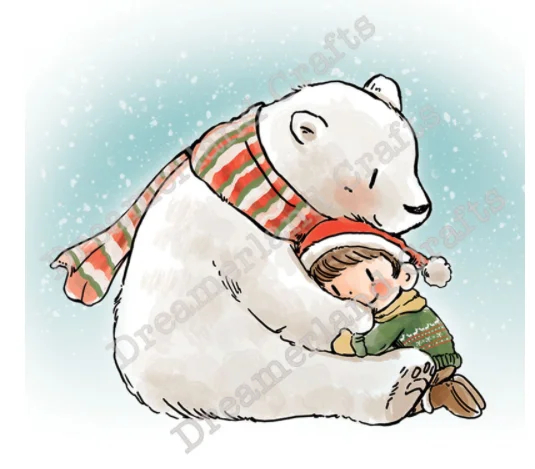 10x10 прозрачное Силиконовое уплотнение медвежонка для скрапбукинга DIY фотоальбом