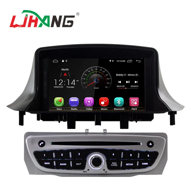 LJHANG DSP Carplay 1 Din Android 11 Car DVD Player For Megane 3 Fluence 2009-2015 WIFI GPS Radio Multimedia