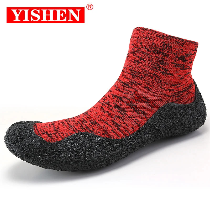 

YISHEN Unisex Casual Sock Women Shoes Flats Light Couple Yoga Shoes Women Men Beach Sports Swimming Training Wading Footwear