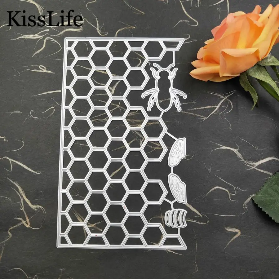 Прямоугольная рамка соты тиснение металла резки штампы Kscraft фон высечки для