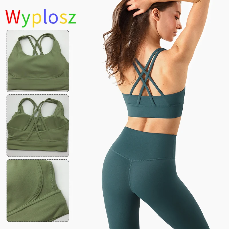 

Wyposz Seamless Female High Support Woman Yoga Bra Crop Top Women's Sports Bra Gym Push Up Bicycle Sportswear Workout Fitness