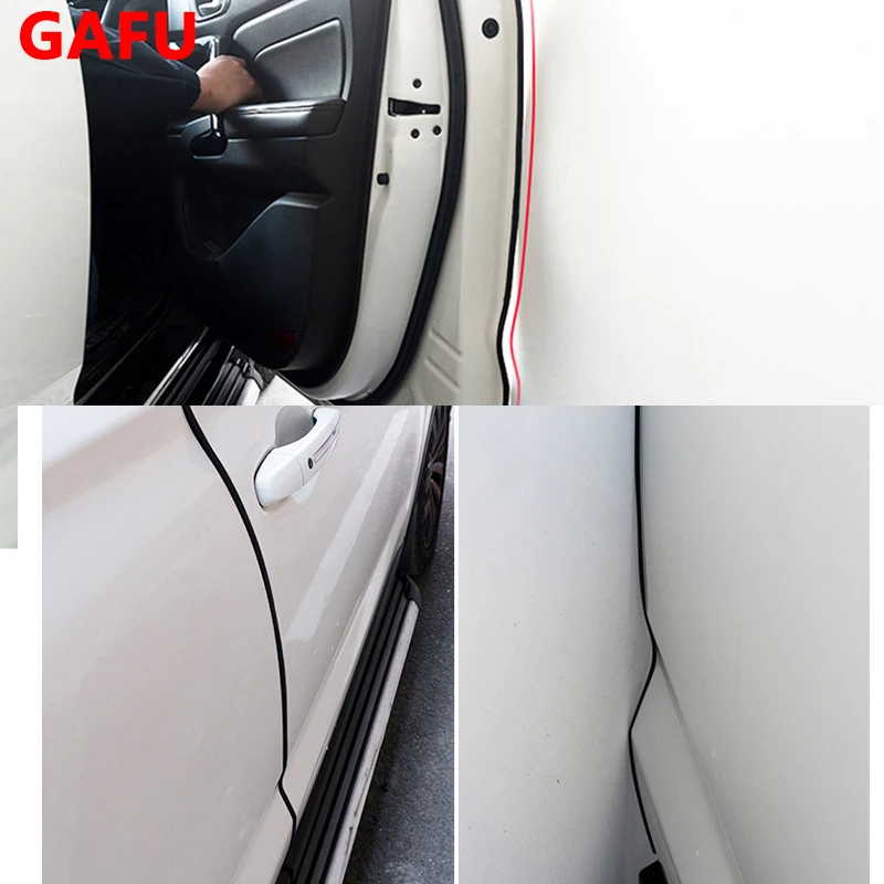 Door Protection Strips Rubber Edge Doors Moldings Side Protector Sticker For Renault Captur 2015 2020 2021 2022 Accessories | Автомобили и