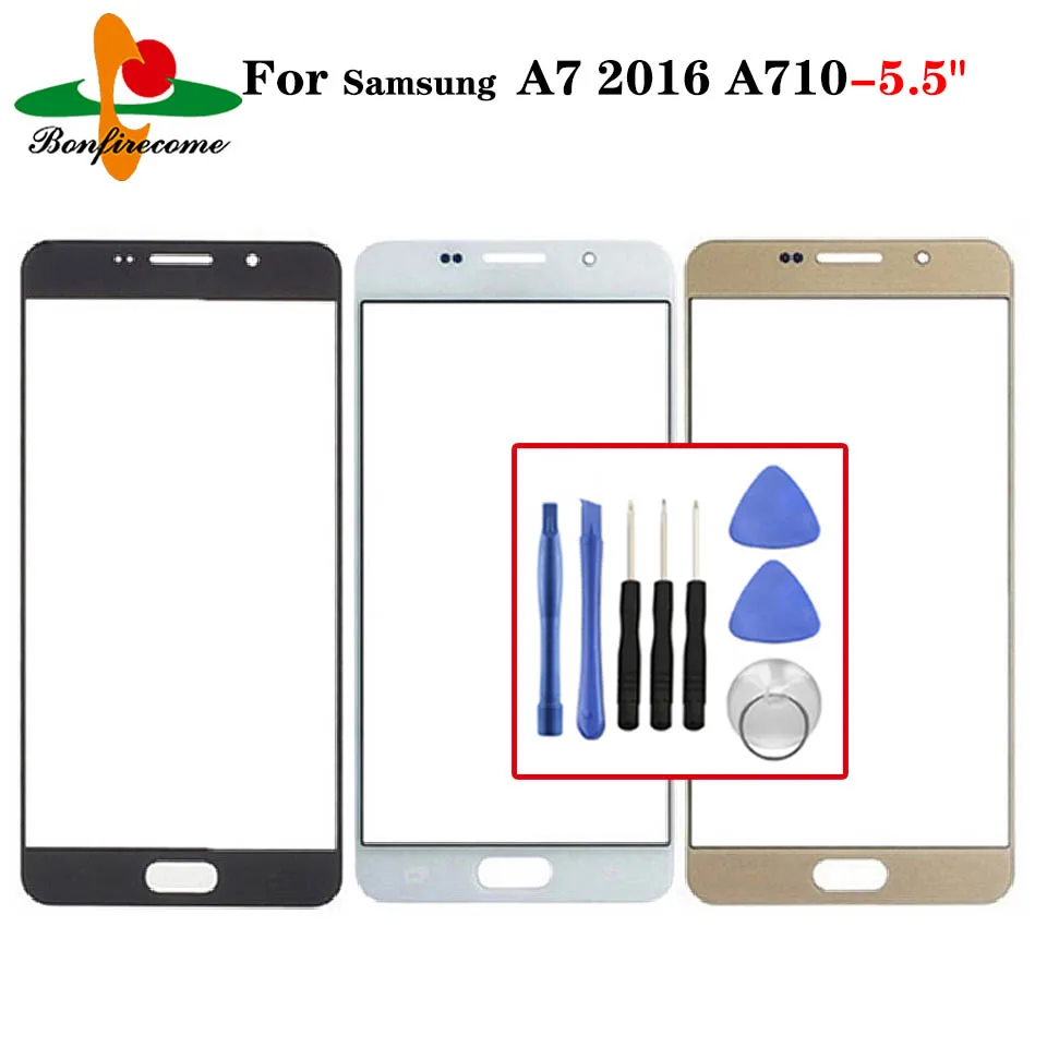 

Переднее Сенсорное стекло для Samsung Galaxy A7 2016 A710 A710F SM-A710FD SM-A710F/DS, замена внешнего объектива