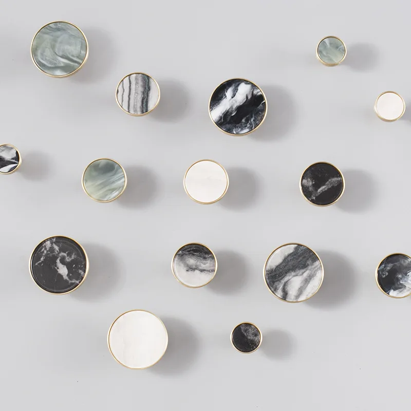 Simanfei 4 шт. ручки из латуни скандинавский минималистичный каменный корпус ручка