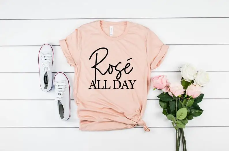 

Футболка женская розовая с коротким рукавом, смешной Топ для молодых девушек, Повседневная рубашка с изображением бокала вина, Прямая поста...