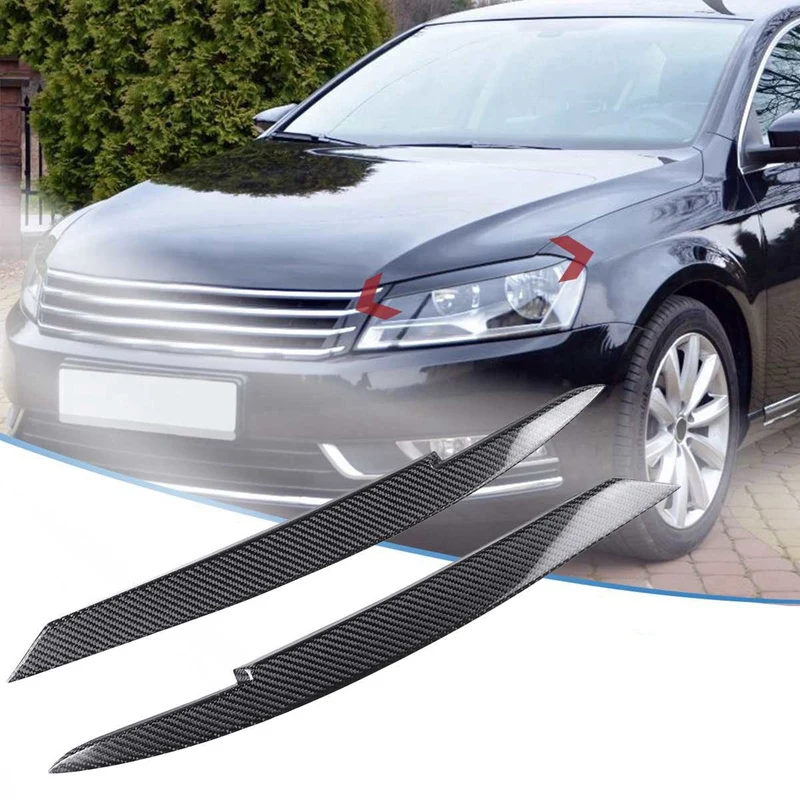 Для Passat B7 2010-2015 Автомобильные фары веки брови ABS фара наклейка крышка отделка