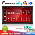 AMPrime 7 ''2 + 16 Android двойной Din GPS автомобильный MP5-плеер WIFI FM сенсорный экран радио приемник