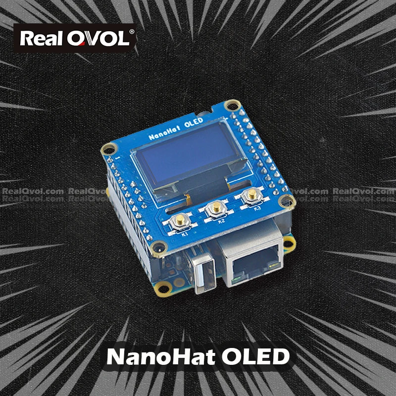 RealQvol FriendlyELEC NanoHat OLED для NanoPi NEO/NEO2/NEO Air/NEO Plus2/NEO Core/Core2 0 96 128*64 | Компьютеры и офис