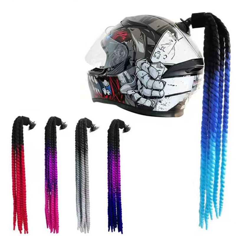 

Мотоциклетный шлем с грязной оплеткой хвост твис мотошлем индивидуальная с присоской шлем декоративный парик