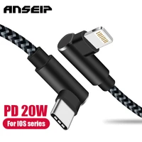 anseip pd 20w usb charger cable type c to ios fast charging for iphone 13 12 11pro max 6 7 8 ipad charger data usb c cable cord