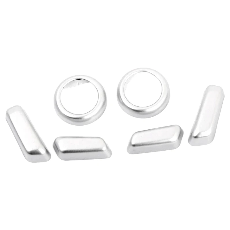 

6Pcs Abs Accessories Interior Car Seat Adjustment Button Cover Trim for Volvo Xc60 2018-2019/Xc90 2015-2018