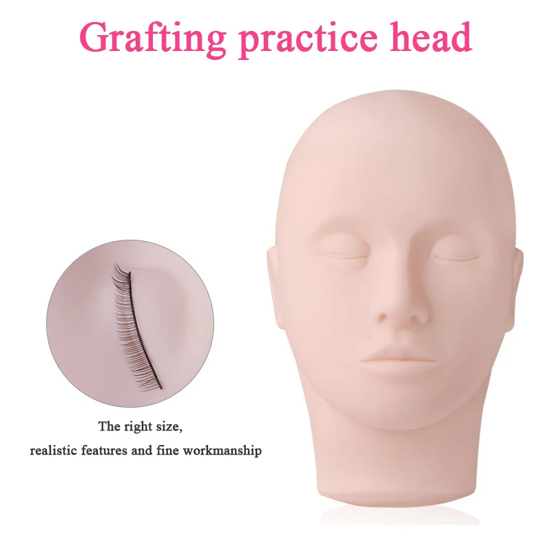 Брендовый Набор для наращивания ресниц Тренировочный упражнений голова-манекен