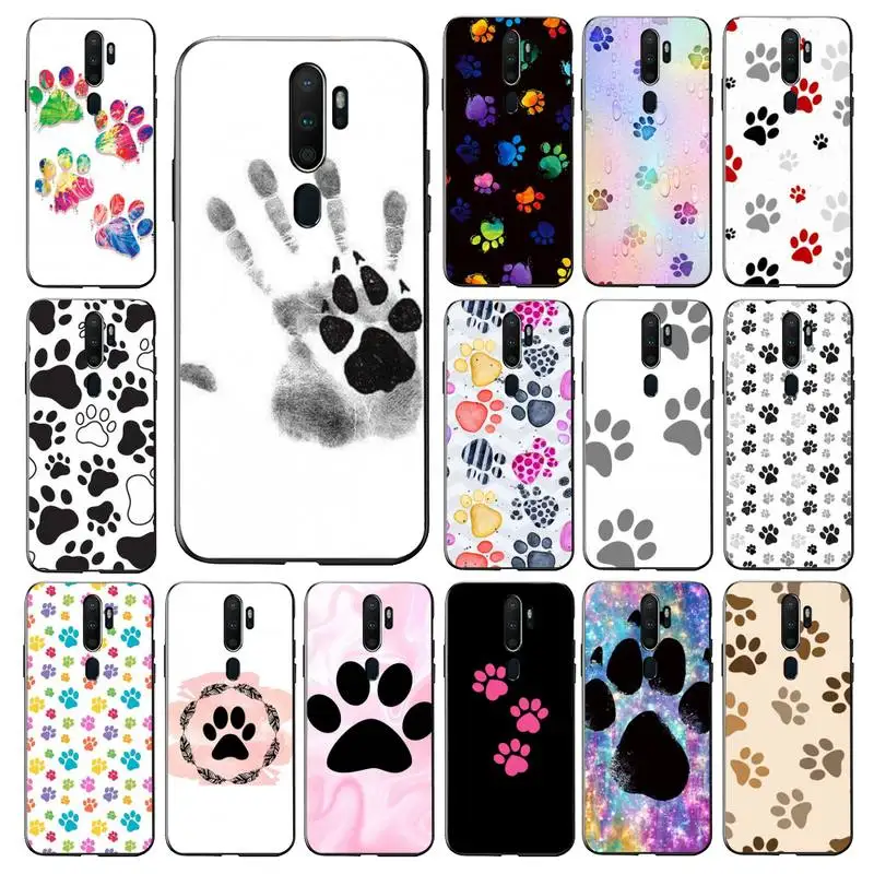 

Yinuoda Best Friends Dog Paw Phone Case for Vivo Y91C Y11 17 19 17 67 81 Oppo A9 2020 Realme c3