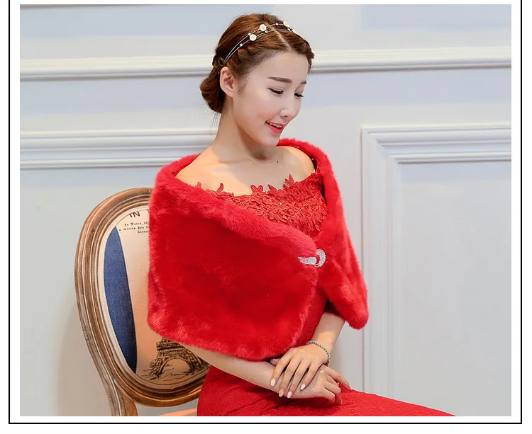 Роскошное болеро шаль для женщин свадебные накидки из искусственного меха