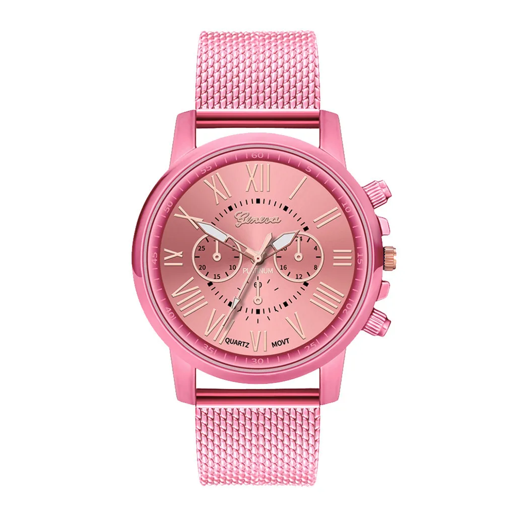 pink 4 GENEVA женские часы повседневные силиконовый кварцевый ремешок часы лучший бренд женские часы браслет Наручные часы женские Relogio Feminino - Цвет: pink 4