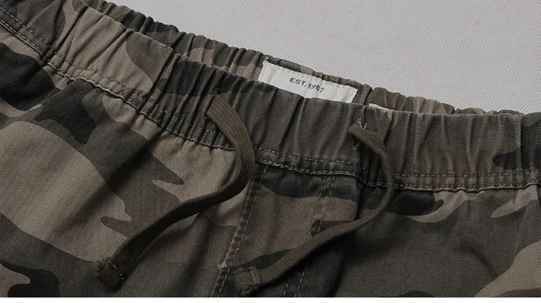 

Summer Pure cotton Men army green Camouflage Shorts Casual Camo Knee-length Mens Cargo Short trousers bermudas hombre shorts
