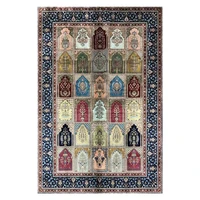6x8 5 foot turkish rug hand knotted floral carpets for living room