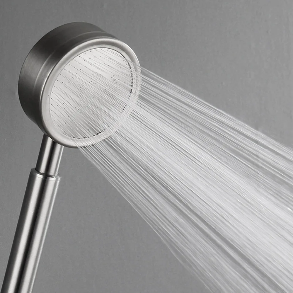 

Ручная насадка для душа, насадка для душа высокого давления из нержавеющей стали, Массажная Съемная насадка для ванны