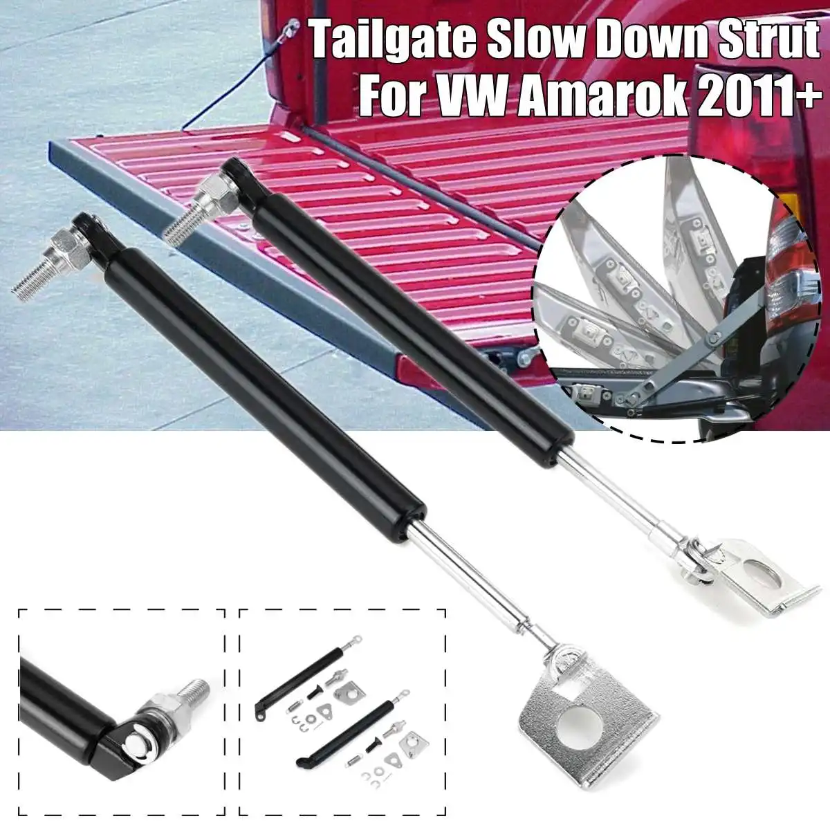 

Автомобильная задняя дверь из нержавеющей стали, поддерживающие амортизаторы газа, амортизаторы для Volkswagen Amarok 2011-2020, аксессуары для пикапа